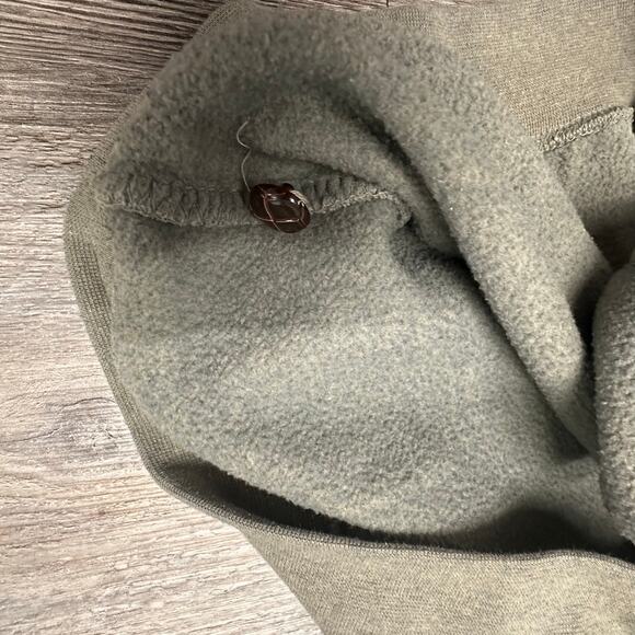 Vintage 90s Norm Thompson Green Cream Mens‎ M Coogi Style Collared Sweatshirt - Picture 5 of 8